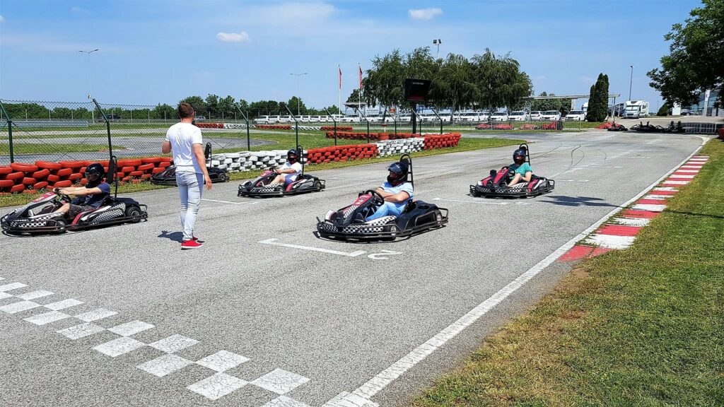 Go-kart on start position
