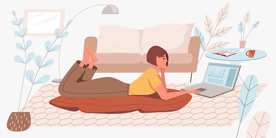 working at home